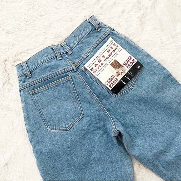 VINTAGE | Gap NWT Mom Jeans Light Wash 80s 90s - Picture 7 of 11